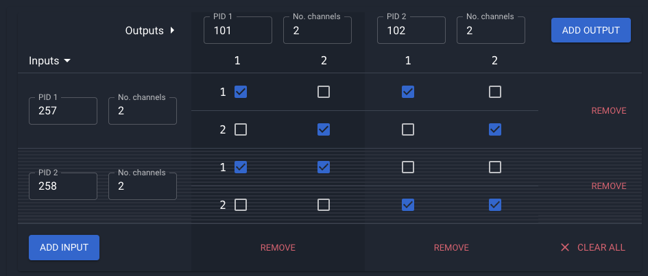 audio reshuffling en/es mixin example