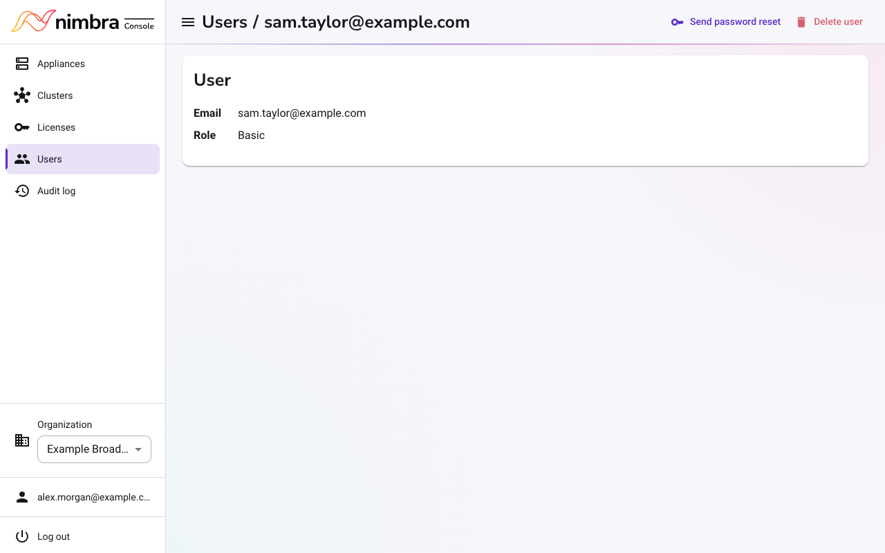 A user&rsquo;s page